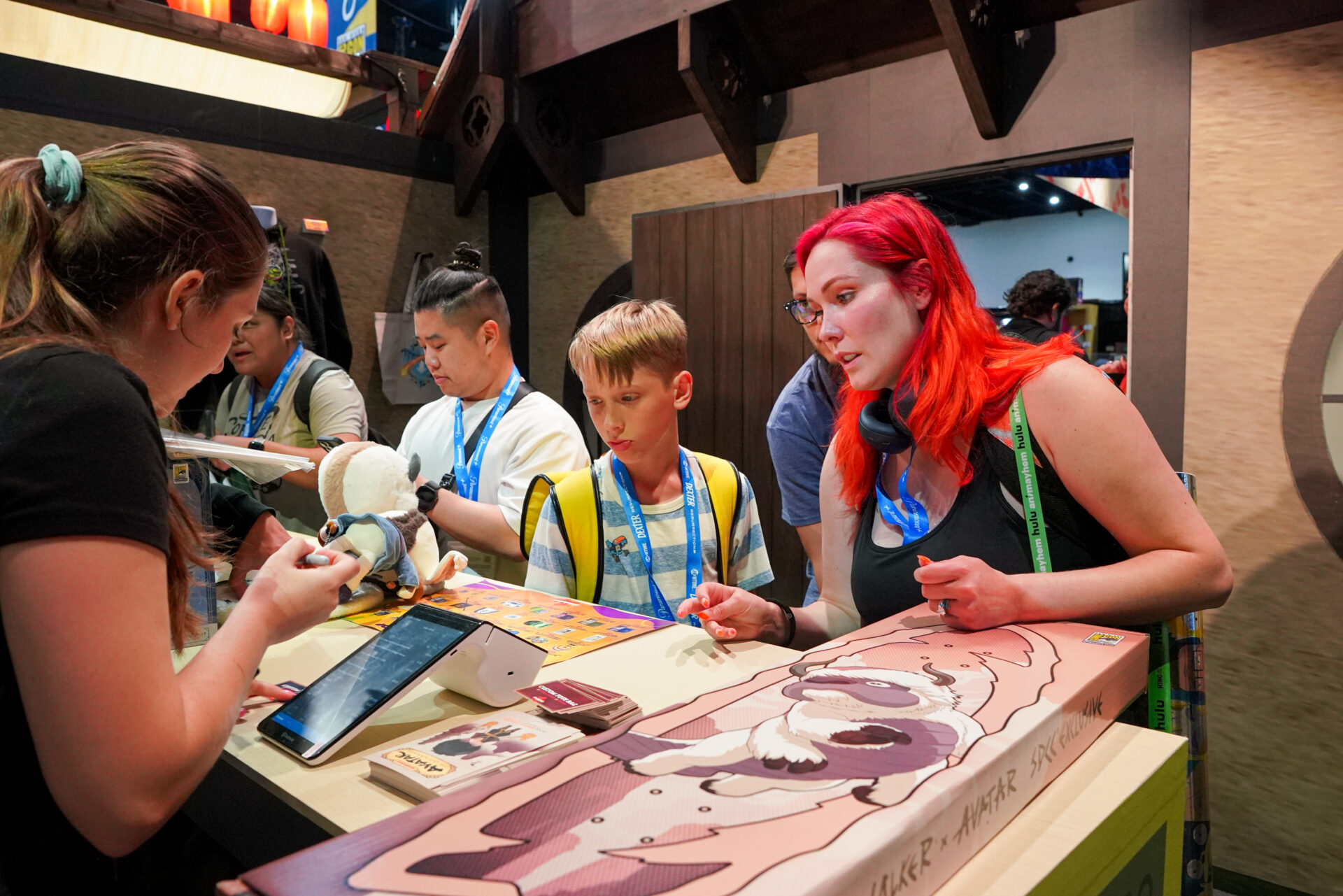 Crowd at Nickelodeon exhibition event